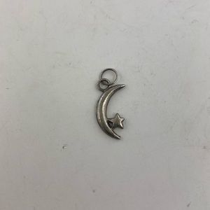 VINTAGE Moon and Star Pendant